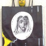 Witchcraft - Le Précepteur (The Tutor) - (work on upcycling bag) 22 X 17,5 cm Technique Mixte