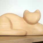 Chat allongé par Eveline DAVID-VALETTE