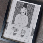 Nu et pots à fleurs par Flogribouillages