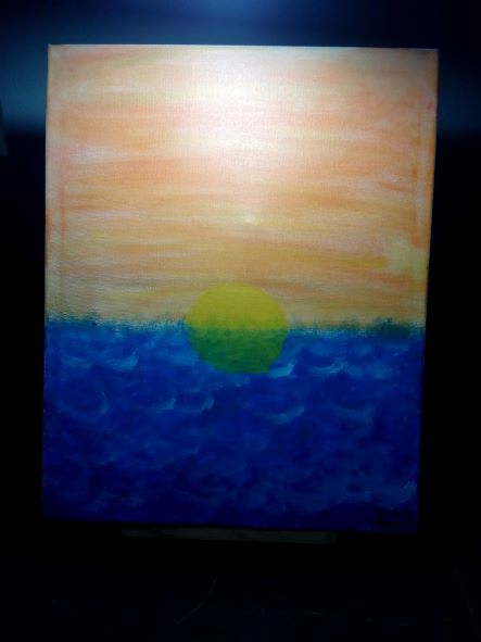 le-coucher-de-soleil-et-la-mer