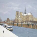 NEIGE SUR NOTRE-DAME par TRANCHAND Jean-Luc