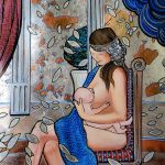 Femme allaitant son enfant