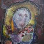 JAZZ PAINTING 9 Madonna au coeur fleuri