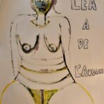 Léa a de l\'audace. Acrylique sur papier 50 x 65 cm