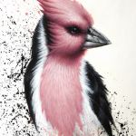 pink bird print