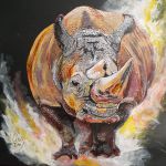 TOTEM RHINOCÉROS (2021) par Maman Aigle