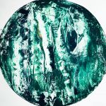 Stele du milieu -Jade par Bouquet Caroline