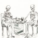 Skeletons drinking