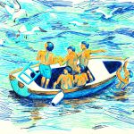 Enfants sur un bateau