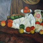 Nature-morte (fruits, pichet,compotier) par John REGNIER