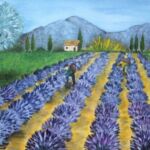 La cueillette des lavandes par John REGNIER