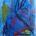 108 Huile et fusain sur toile 168x98 new