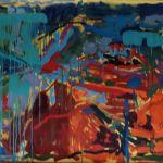 132 Huile et fusain sur toile 95x205