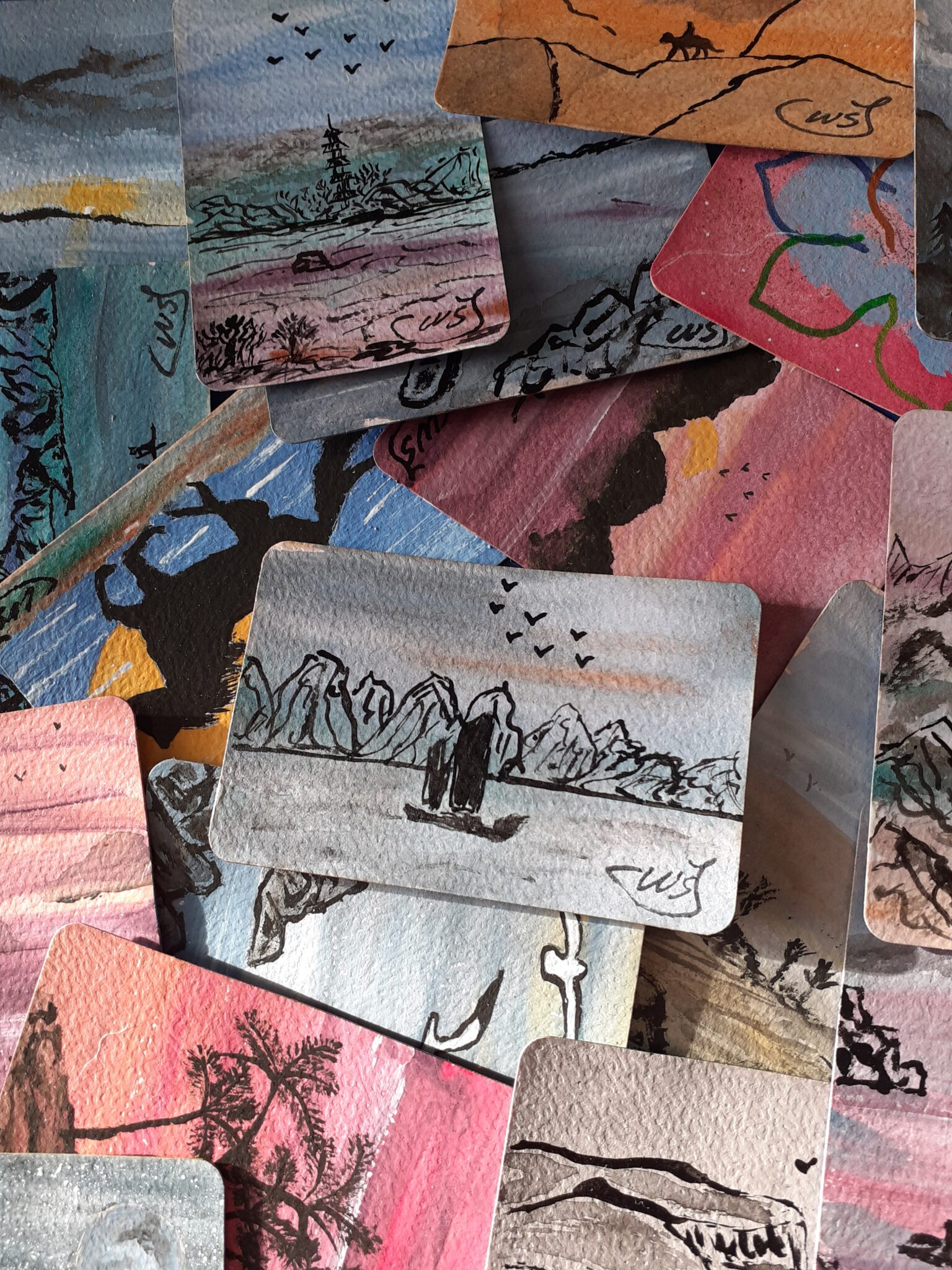 peinture-sur-cartes