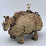 Rino with bird
