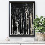 forêt de bouleaux par Segolen Genoud
