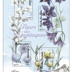 Bloc 4 Timbres Fleurs des montagnes