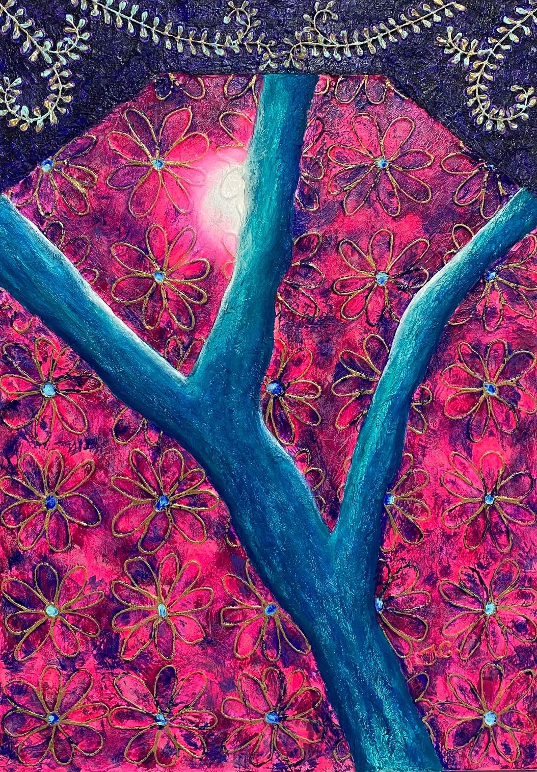 tableau-arbre-nu-fleurs-en-devenir-2023-tiphanie-canada-artiste-peintre-basque