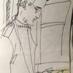 Portrait dans le métro