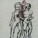 2016-006 Sans Titre - fusain pastel sur papier 78x58cm