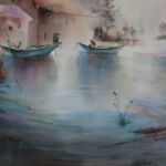 Les Barques errantes sur l\'eau dormante par ALYZARINE