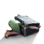 Et valise en croco croqua Eva-Lise