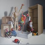 Le cirque des jouets ! (65 x 54 cm) 15 F par Abdolreza SARRAFI