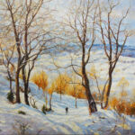 Forêt enneigée - 50 x 61 cm