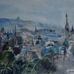 Vue de Rouen , prés du Mont Saint AIGNAN