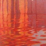 Falaise et reflet