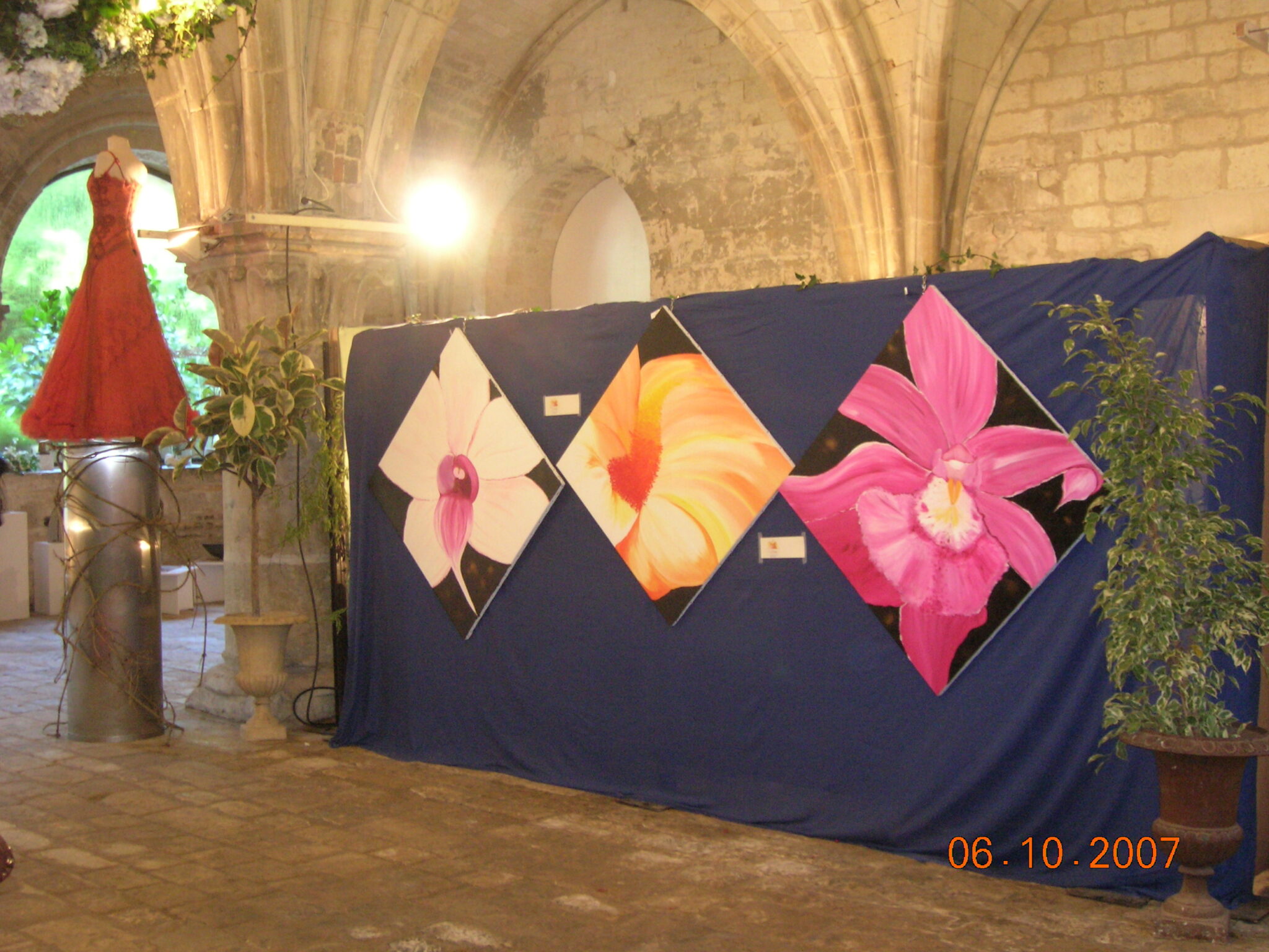 serie-de-coeurs-de-fleurs-orchidees-iris