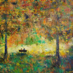 Banc d'automne par Marie-Charlotte de Coincy
