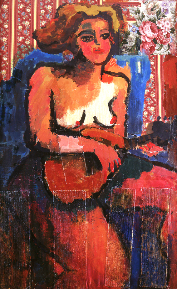 femme-a-la-mandoline