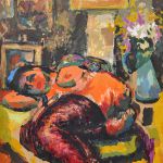 Modèle dans l\'atelier