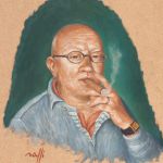 Le cigare (portrait de Christian B.) par Maxence RAFFI