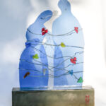 Sculpture Les Amoureux.ses bleu.es