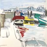 L'O au carré 13 gouache -papier 70x70cm par Ingrid CHRISTOFFELS