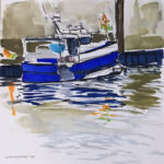 L'O au carré 16 gouache-papier 36x36cm par Ingrid CHRISTOFFELS