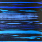 Ondes bleues et turquoises par OLIVIER WALDBERG