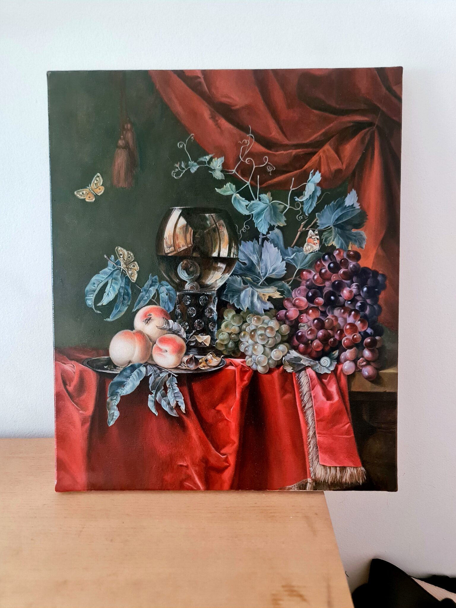 handmade-dutch-still-life-oil-painting-reproduction-willem-van-aelst-fruit-and-a-glass-of-wine