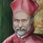 Fragment du portrait personnalisé, intégré dans la copie de la peinture de El Greco par Tatiana Pivovarova