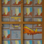 Life on Mars   Peinture recto-verso, fac arrière par Yves Aubry, dit Aubrymore