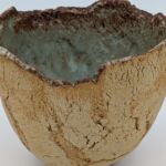 Terre craquelée grès roux et blanc par Lirzin Claire -Atelier Autour de la Terre