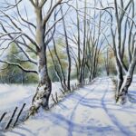 Chemin de campagne en hiver par Jocelyne OLIVIER LABROSSE