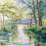 La Passerelle bleue - Marais Poitevin par Jocelyne OLIVIER LABROSSE