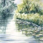 Le canal du Loing par Jocelyne OLIVIER LABROSSE