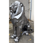 Lion en acier par MAIRE Cyril
