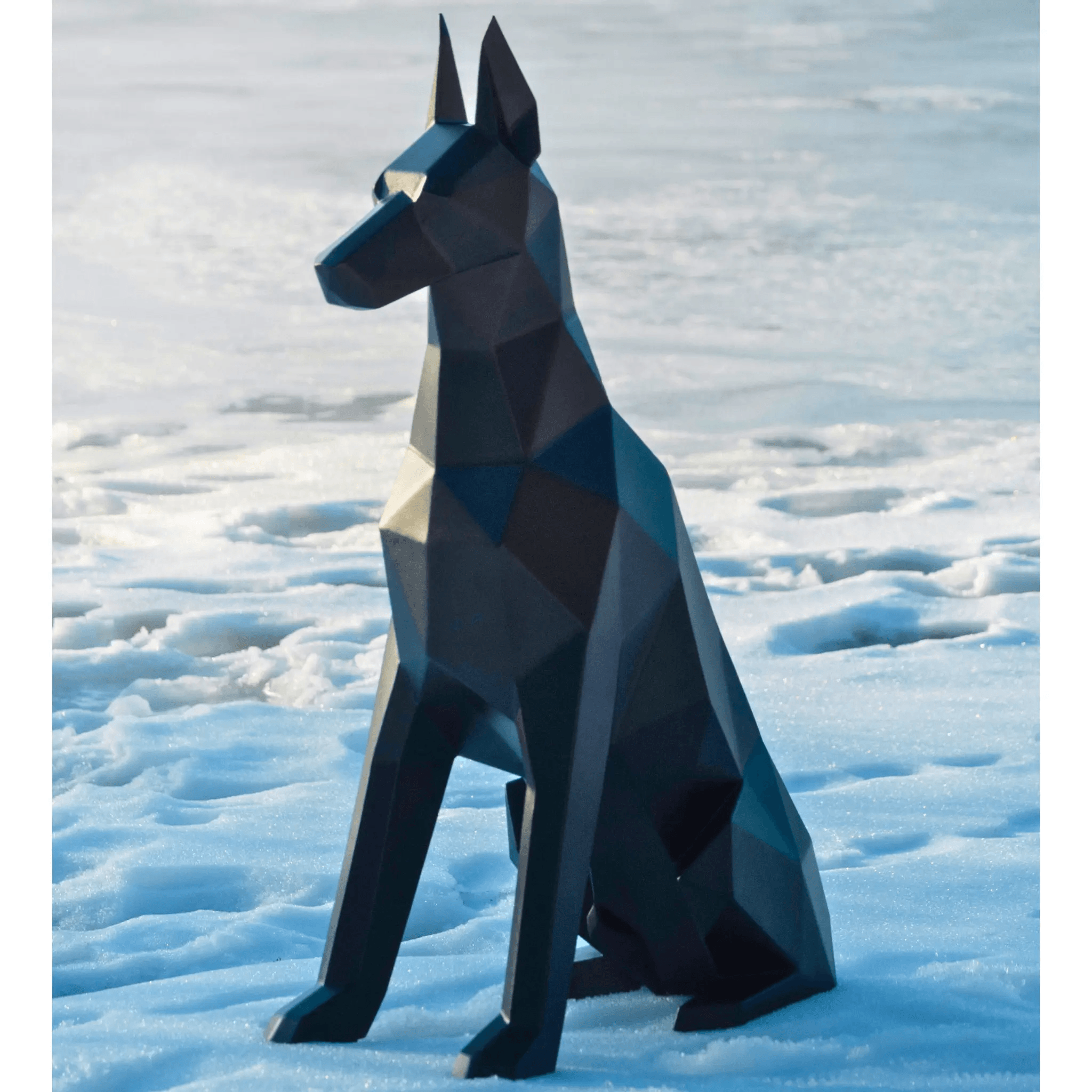 sculpture-dobermann-en-metal-statue-doberman-en-acier