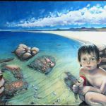 fillette sur la plage