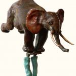 JONGLEUR ELEPHANT Fonderie Landowski par Simone NELLO